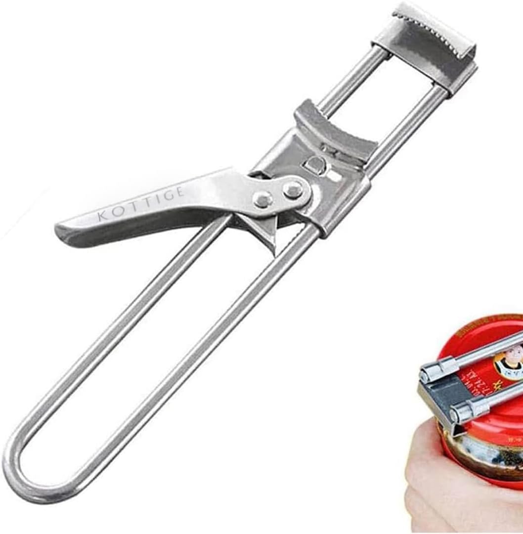 KOTTIGE Master Jar Bottle Opener for Weak Hands, Can Opener Get Lids Off Easily, Manual, Kitchen Accessories - Adjustable Multifunctional Stainless Steel Jar Openers KOTTIGE Master Jar Bottle Opener for Weak Hands, Can Opener Get Lids Off Easily, Manual, Kitchen Accessories - Adjustable Multifunctional Stainless Steel Jar Openers