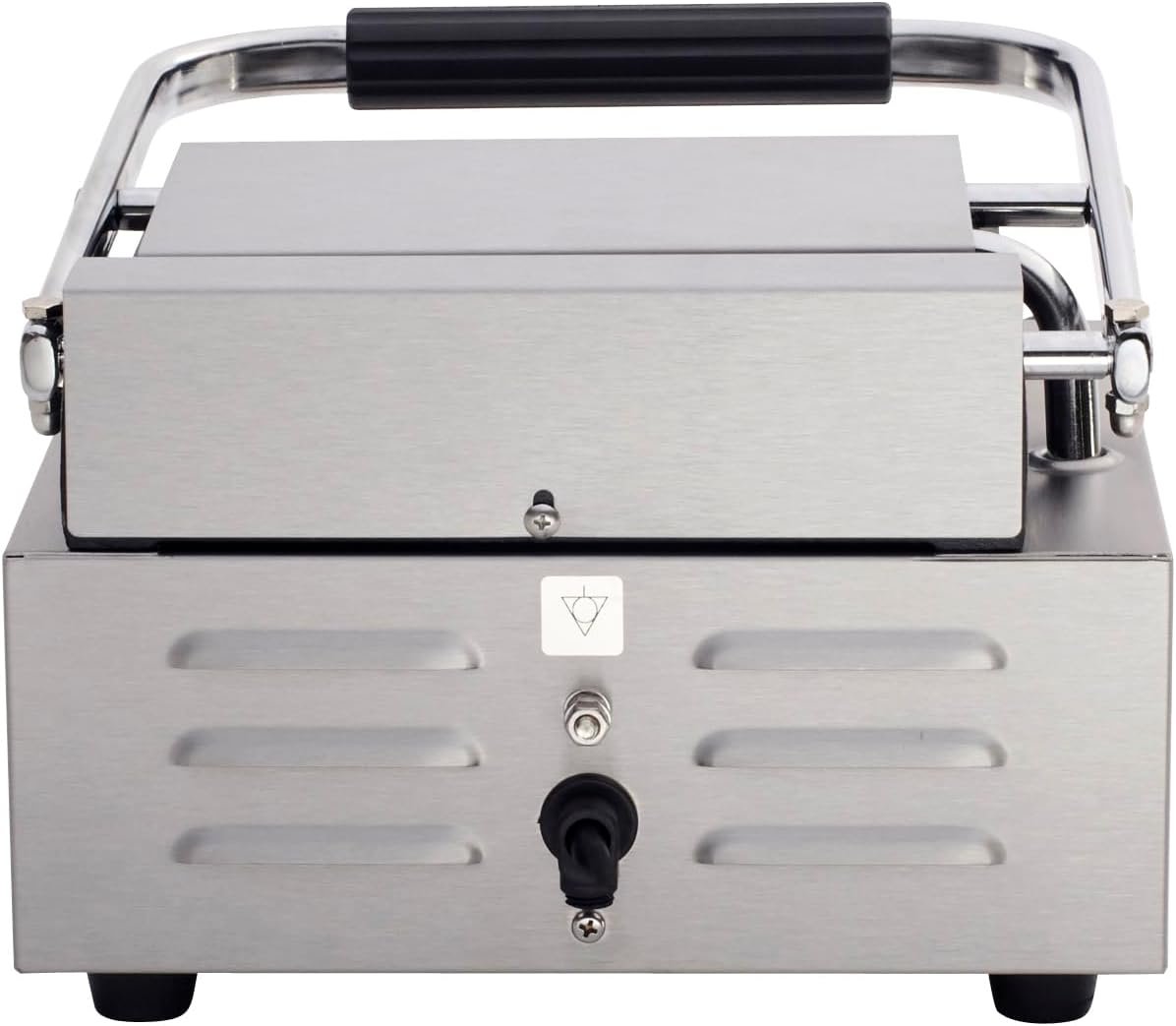 Kratos 29Y-017 Commercial Panini Sandwich Grill with Grooved Plates, 9 x 9 Cooking Surface, 120V Kratos 29Y-017 Commercial Panini Sandwich Grill with Grooved Plates, 9 x 9 Cooking Surface, 120V
