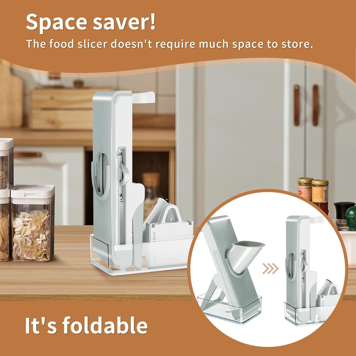 LaCyan Mandoline Food Slicer, Kitchen Food Chopper - Vegetable Food Potato Cutter, Vegetable Slicer, French Fry Cutter, Onion Dicer, Fast Meal Prep (Light Grey) LaCyan Mandoline Food Slicer, Kitchen Food Chopper - Vegetable Food Potato Cutter, Vegetable Slicer, French Fry Cutter, Onion Dicer, Fast Meal Prep (Light Grey)