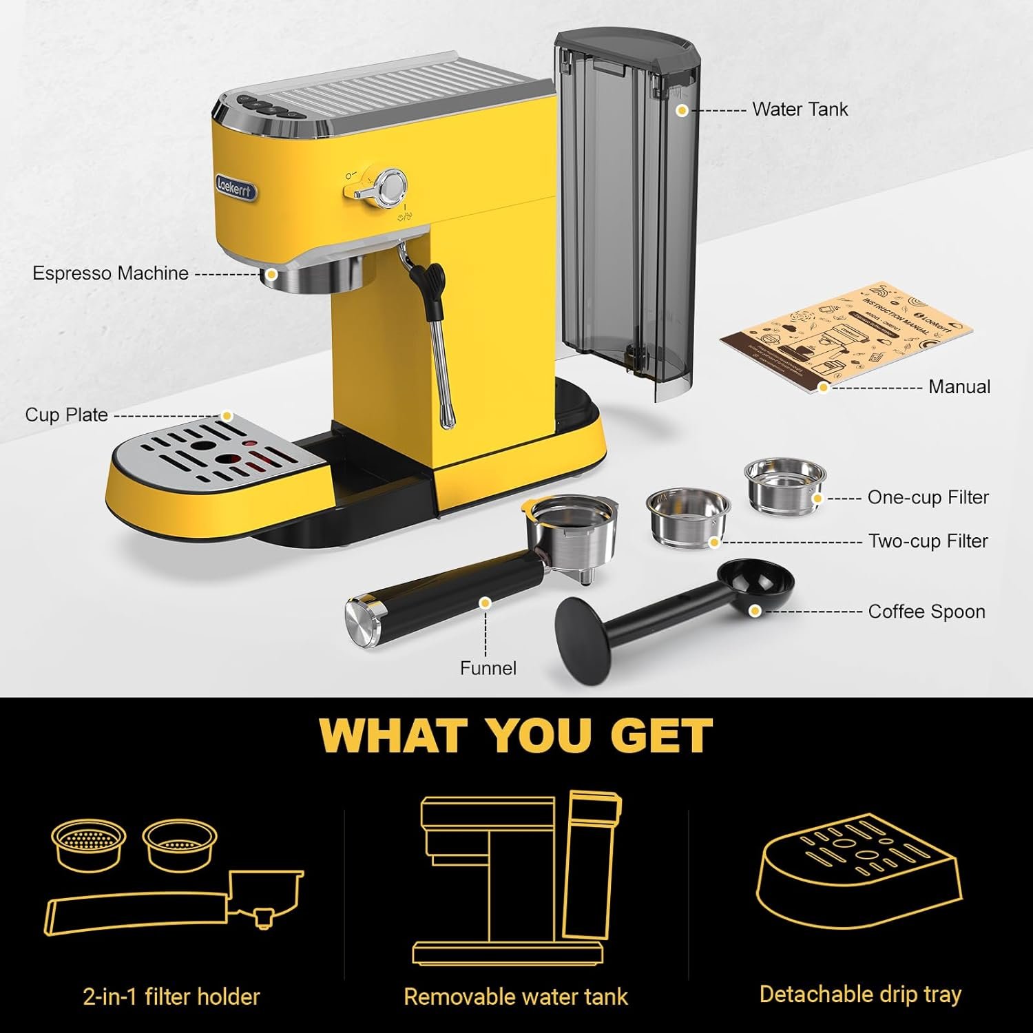 Laekerrt Professional Espresso Machine 20 Bar Review post thumbnail image