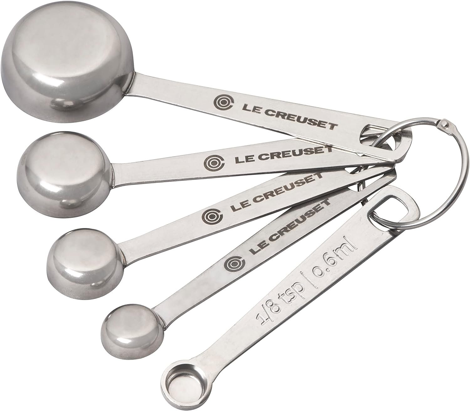 Le Creuset Stainless Steel Measuring Spoons, Set of 5