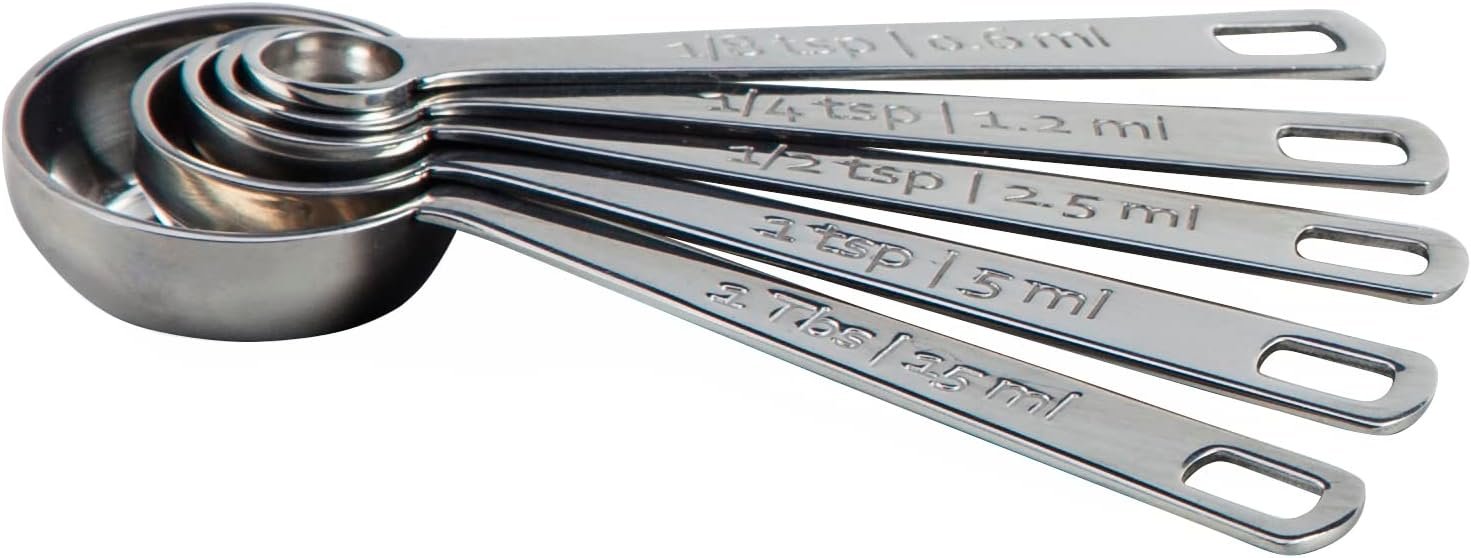 le-creuset-stainless-steel-measuring-spoons-set-of-5 - Cooking Appliance World