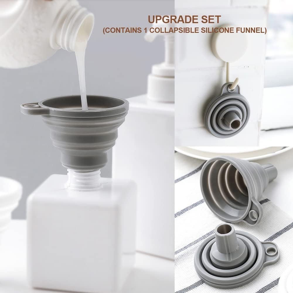 leepiya Measuring Cups and Spoons set, Collapsible Measuring Cups, 8 piece Measuring Tool Engraved Metric/US Markings for Liquid  Dry Measuring, Space Saving, BPA Free Silicone, Colorful