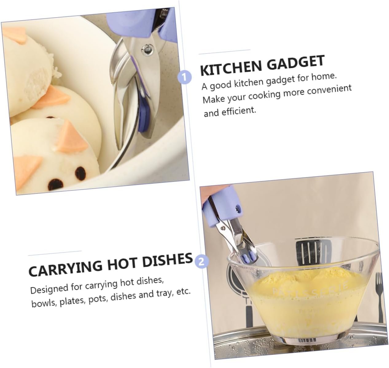 LIFKOME 2 Pcs Stainless Steel Anti-scalding Clip Dishs Lifting Clip Steamed Dish Bowl Clip Kitchen Utensils Gadget Steamer Lifter Picker Hot Dish Clamp Purple 304 Translate Hound LIFKOME 2 Pcs Stainless Steel Anti-scalding Clip Dishs Lifting Clip Steamed Dish Bowl Clip Kitchen Utensils Gadget Steamer Lifter Picker Hot Dish Clamp Purple 304 Translate Hound