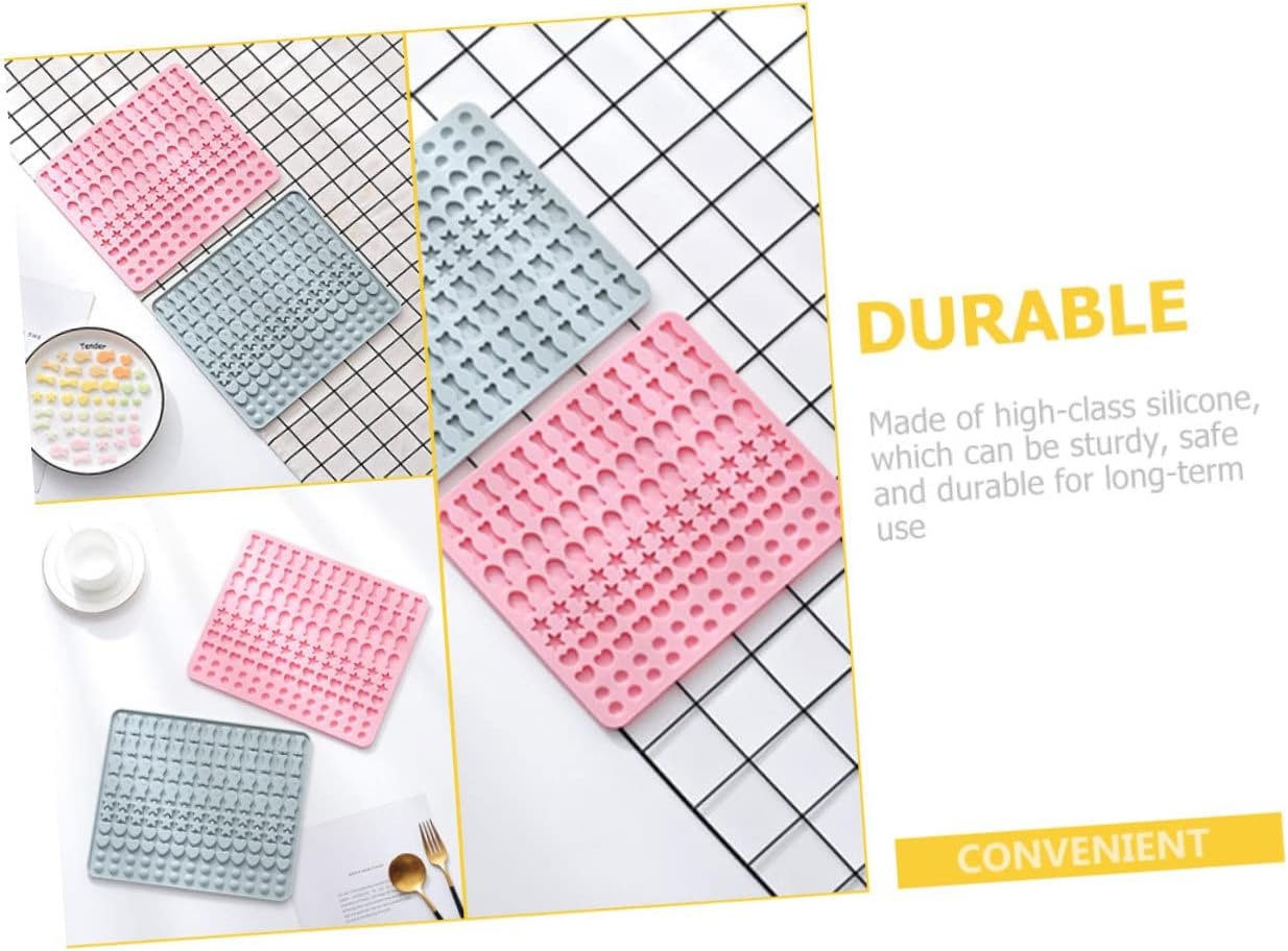 LIFKOME 3pcs Silicone Mat Baking Mold Pink Bakeware Round