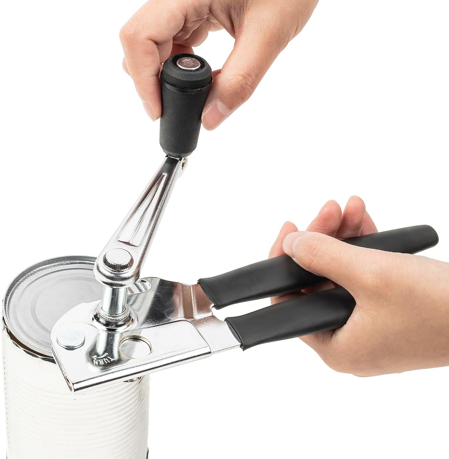 LiftPop Commercial Can Opener - Easy - Reliable and Modern Design, Can Opener Manual, Heavy Duty Can Opener, Bottle Opener, Large Handheld, Sharp Discs. LiftPop Commercial Can Opener - Easy - Reliable and Modern Design, Can Opener Manual, Heavy Duty Can Opener, Bottle Opener, Large Handheld, Sharp Discs.