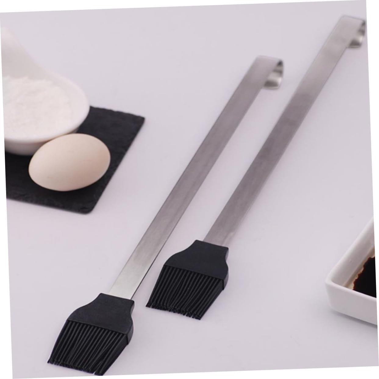 Long Handle Pastry Brush Barbecue Brush Egg Brush Nonstick Silicone Brush Marinades Brush Glazing Brush Kitchen Brushes Baking Brush Cooking Brushs Cake Grill Brush
