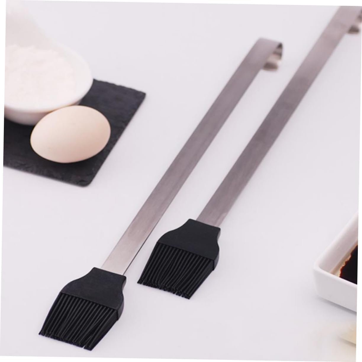 Long Handle Pastry Brush Barbecue Brush Egg Brush Nonstick Silicone Brush Marinades Brush Glazing Brush Kitchen Brushes Baking Brush Cooking Brushs Cake Grill Brush