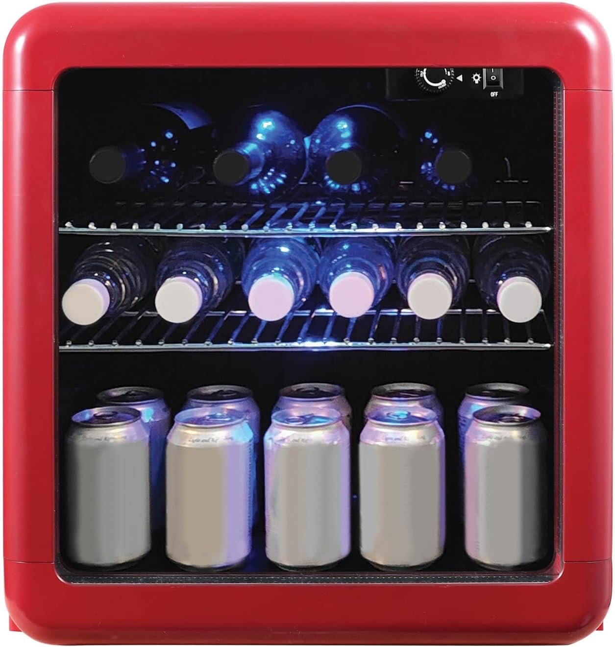 Magic Chef MCB17CHR Beverage Cooler, Red
