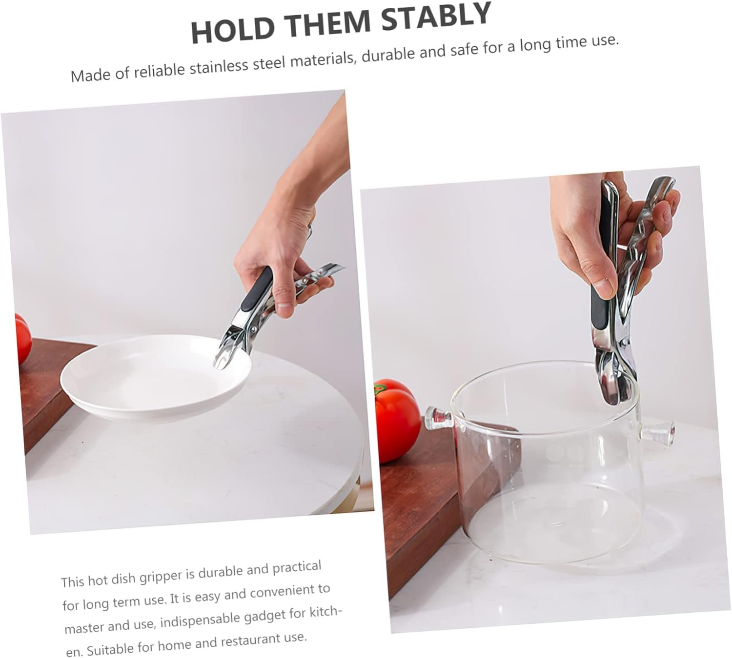 MAGICLULU 2pcs Non-slip Dish Tongs Stainless Steel Bowl Clip Tong Pot Pliers Kitchen Tongs Pizza Plate Kitchen Gadgets Pot Lifter Hot Plate Clipper Hot Dish Grabber Chuck Air MAGICLULU 2pcs Non-slip Dish Tongs Stainless Steel Bowl Clip Tong Pot Pliers Kitchen Tongs Pizza Plate Kitchen Gadgets Pot Lifter Hot Plate Clipper Hot Dish Grabber Chuck Air