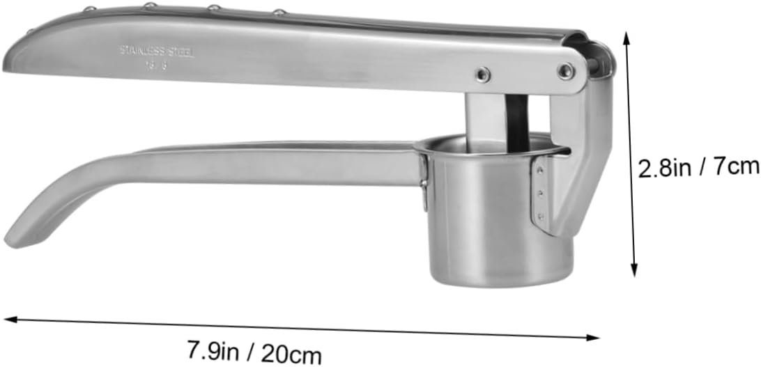 MAGICLULU 304 Ginger Crusher Garlic Squeeze Tool Garlic Ricer Garlic Press Garlic Mincer Household Garlic Masher