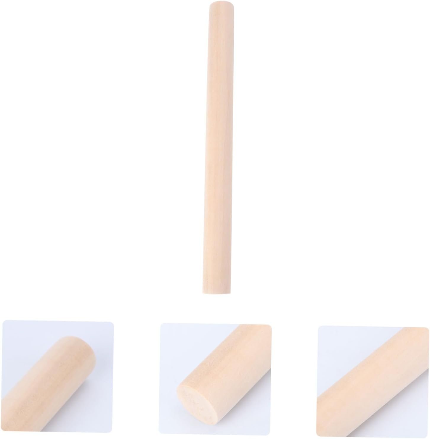 MAGICLULU Dough Rolling Sticks for Baking Plus Size Summer Dresses Pastry Roller Bread Fondant Roller Pin Cake Scraper Baking Wood Roller Small Rolling French Wooden Rolling Pin