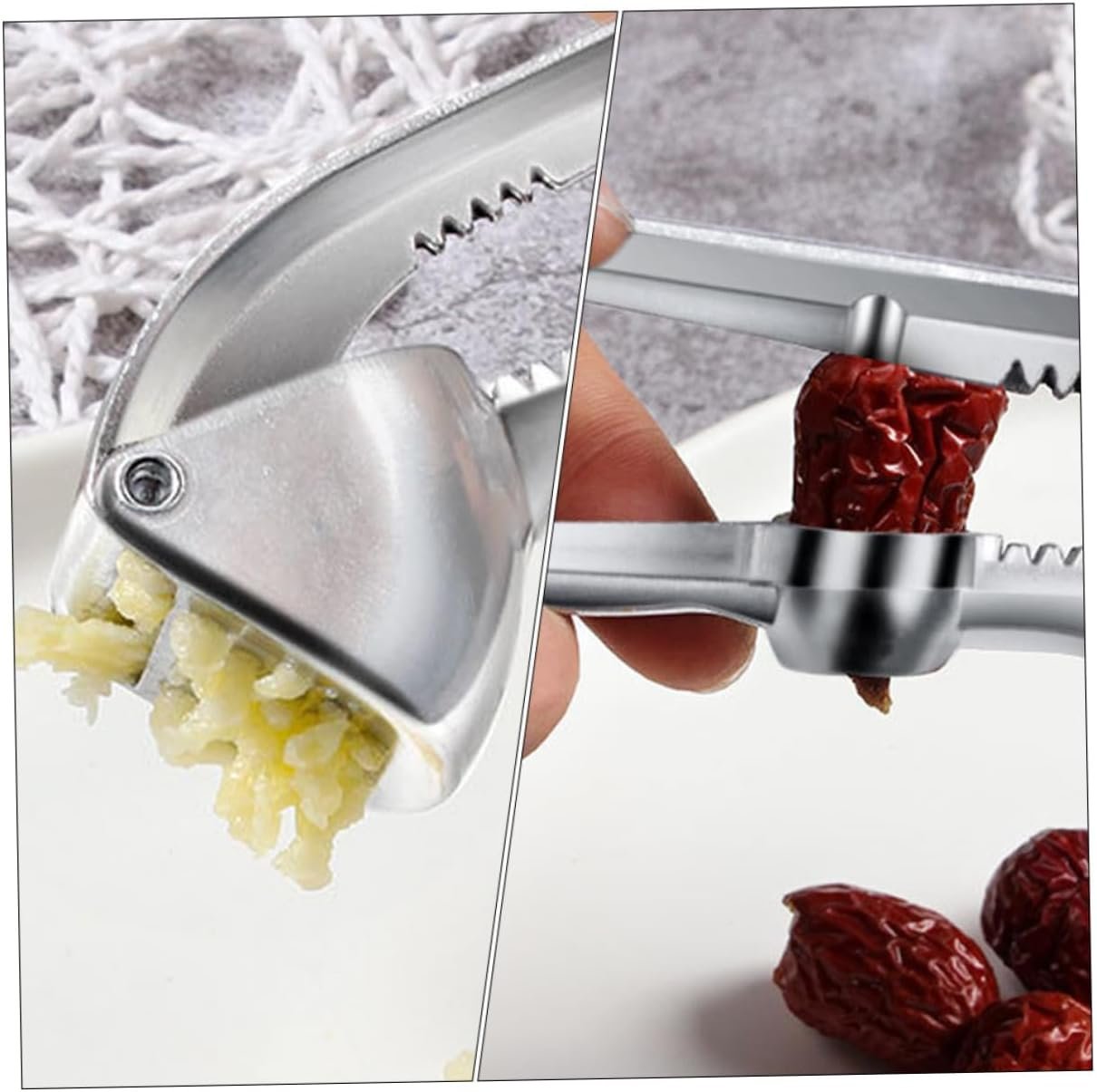 MAGICLULU Manual Garlic Press Baby Rocker for Infants Metal Spoons Garlic Crusher Garlic Cutter Tool Potato Meat Grinder Kitchen Garlic Maker Aluminum Alloy Garlic Masher Household MAGICLULU Manual Garlic Press Baby Rocker for Infants Metal Spoons Garlic Crusher Garlic Cutter Tool Potato Meat Grinder Kitchen Garlic Maker Aluminum Alloy Garlic Masher Household