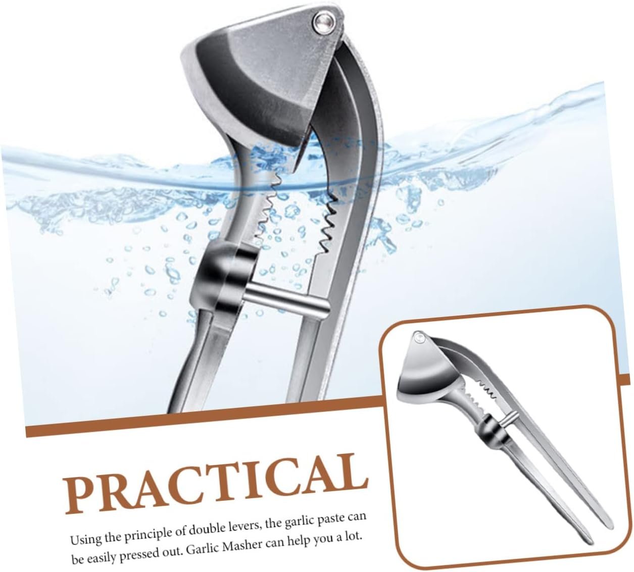 MAGICLULU Manual Garlic Press Baby Rocker for Infants Metal Spoons Garlic Crusher Garlic Cutter Tool Potato Meat Grinder Kitchen Garlic Maker Aluminum Alloy Garlic Masher Household MAGICLULU Manual Garlic Press Baby Rocker for Infants Metal Spoons Garlic Crusher Garlic Cutter Tool Potato Meat Grinder Kitchen Garlic Maker Aluminum Alloy Garlic Masher Household