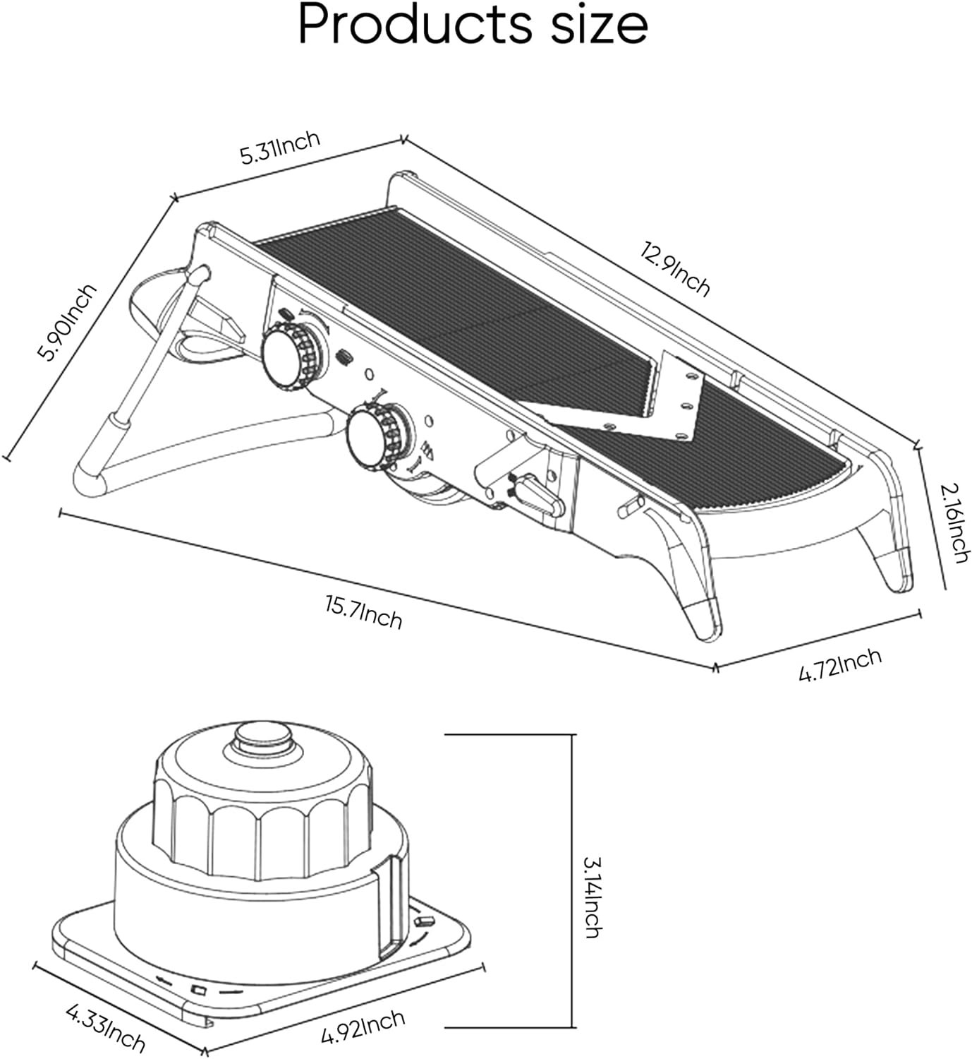 Mandoline Slicer for kitchen,Vegetable Onion Chopper, Potato Slicer Julienne Dicer Adjustable Thickness,for Salad Zucchini Carrots Onions and All Vegetables with Cut Gloves and Food Safety Holder Mandoline Slicer for kitchen,Vegetable Onion Chopper, Potato Slicer Julienne Dicer Adjustable Thickness,for Salad Zucchini Carrots Onions and All Vegetables with Cut Gloves and Food Safety Holder