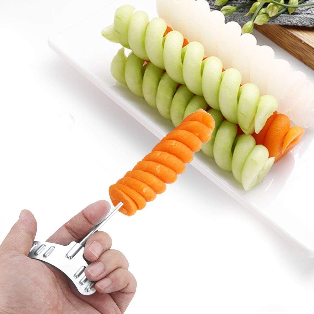 Manual Carving Cutting Tool, Vegetables Spiral Knife, Carrot Cutter, Cutter, for Food for Vegetables