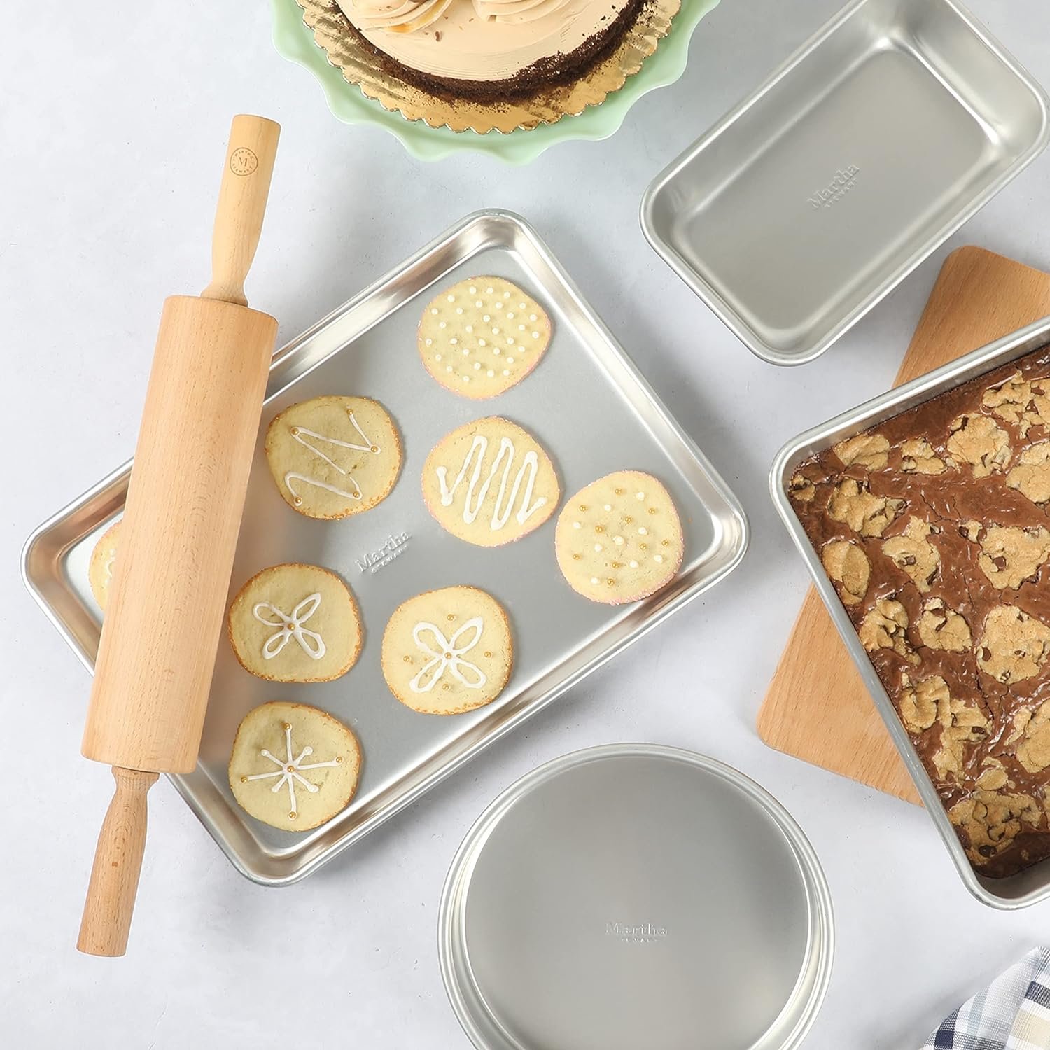 Martha Stewart Bainford 21 Large Beech Wood Rolling Pin Martha Stewart Bainford 21 Large Beech Wood Rolling Pin