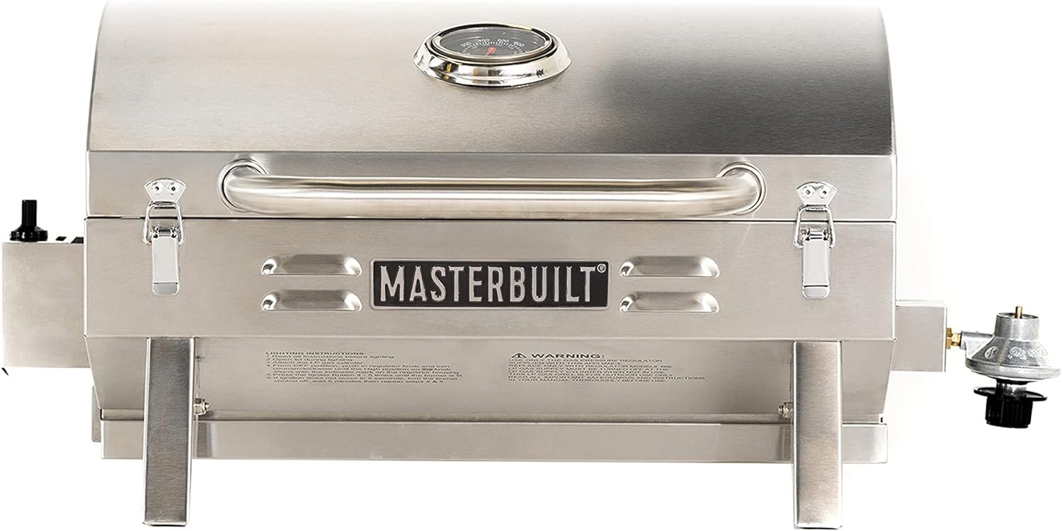 Masterbuilt MB20030819 Portable Propane Grill, Stainless Steel Masterbuilt MB20030819 Portable Propane Grill, Stainless Steel