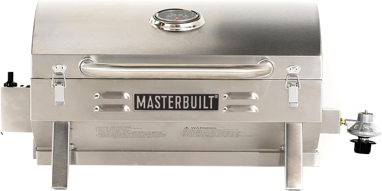 Masterbuilt MB20030819 Portable Propane Grill, Stainless Steel Masterbuilt MB20030819 Portable Propane Grill, Stainless Steel