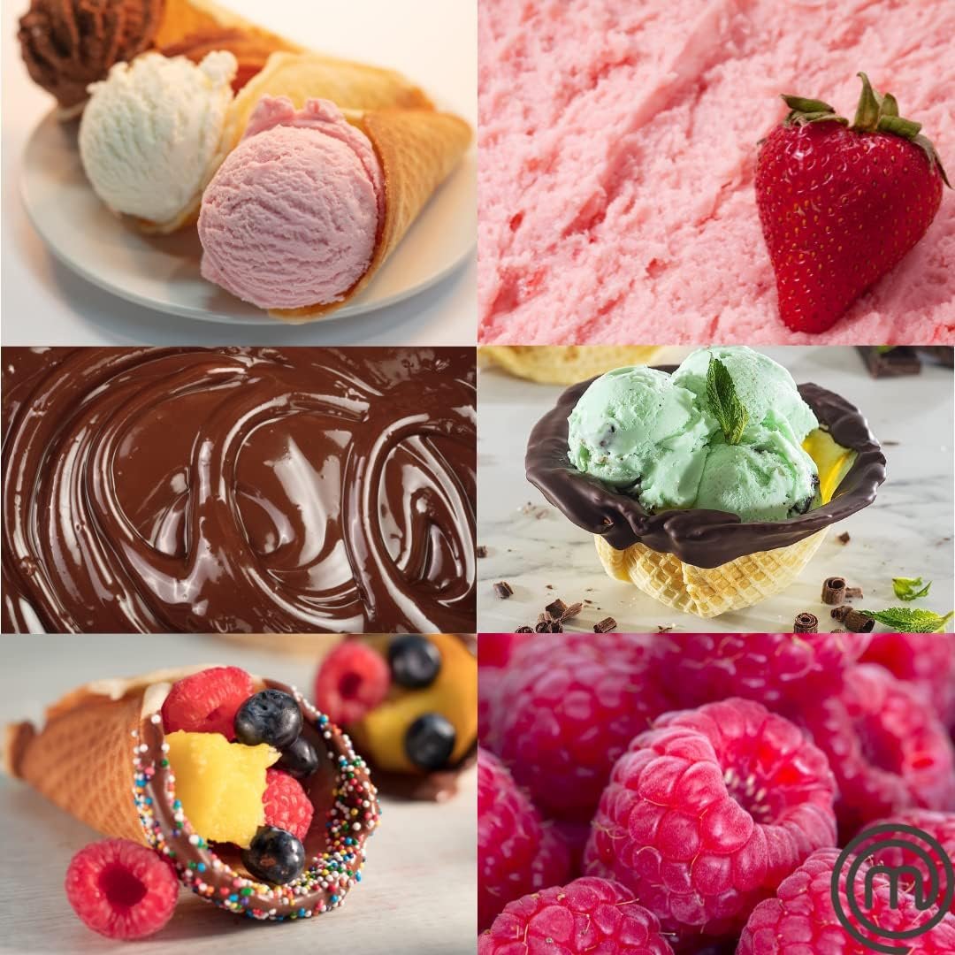 MasterChef Waffle Cone and Bowl Maker- Includes Shaper Roller and Bowl Press- Homemade Ice Cream Cone Baking Cookie Iron Machine, Fun Kitchen Appliance for Sundae Parties Mothers Day Gift Giving MasterChef Waffle Cone and Bowl Maker- Includes Shaper Roller and Bowl Press- Homemade Ice Cream Cone Baking Cookie Iron Machine, Fun Kitchen Appliance for Sundae Parties Mothers Day Gift Giving