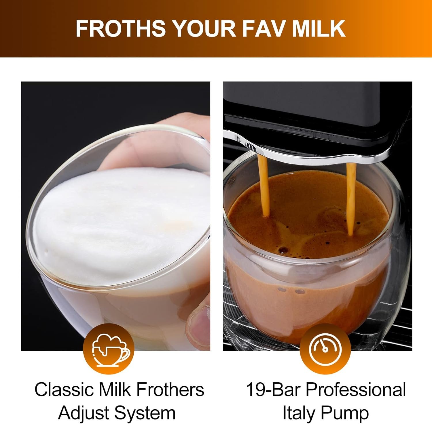 Mcilpoog WS-203 Super-automatic Espresso Coffee Machine With Smart Touch Screen For Brewing 16 Coffee Drinks