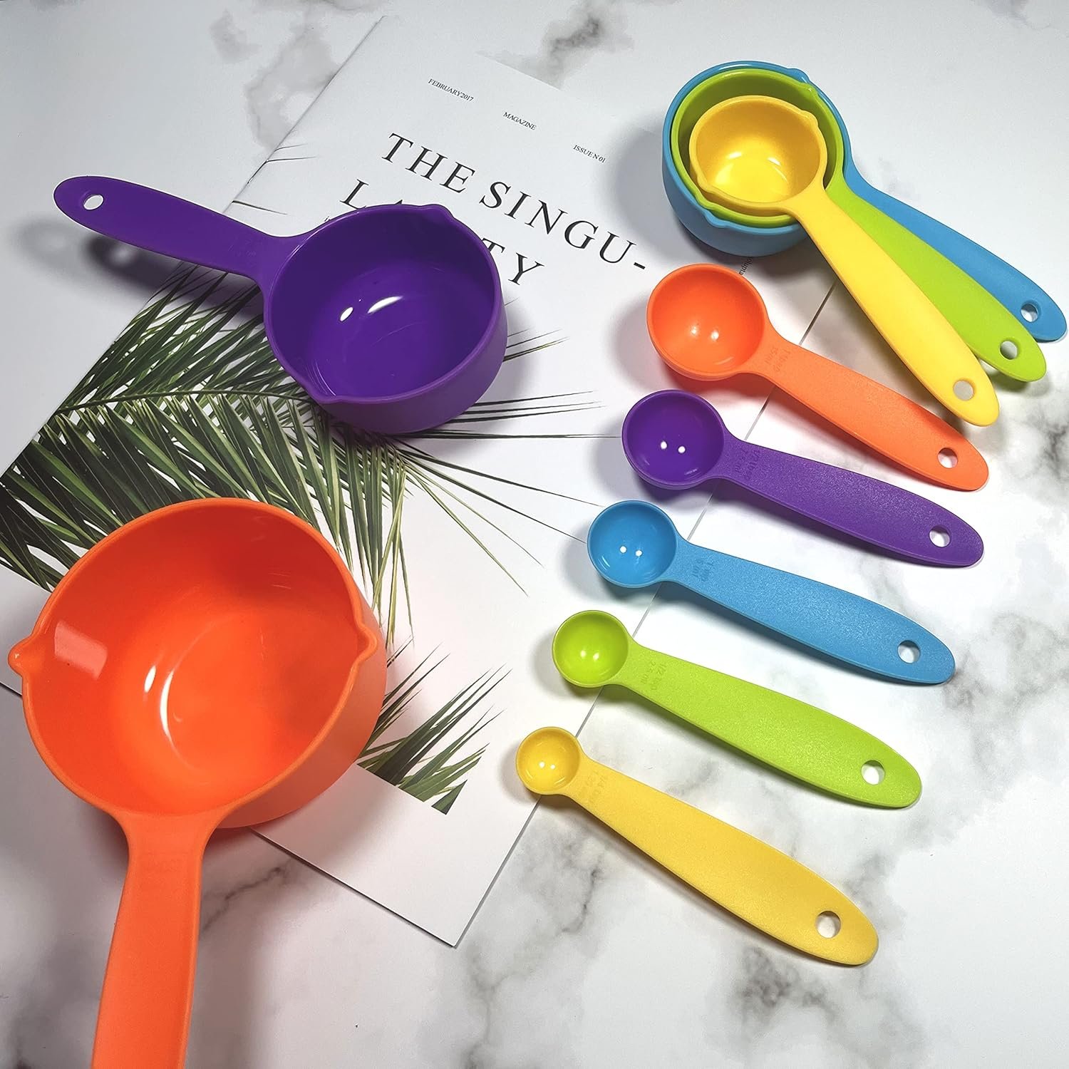 Measuring Cups and Spoons Set, Plastic Measuring Cup set and Measuring Spoons Set, Color Measuring Cups Plastic, Cute Measuring Cups and Spoons, Rainbow Colorful Plastic Measuring Cups Set Measuring Cups and Spoons Set, Plastic Measuring Cup set and Measuring Spoons Set, Color Measuring Cups Plastic, Cute Measuring Cups and Spoons, Rainbow Colorful Plastic Measuring Cups Set