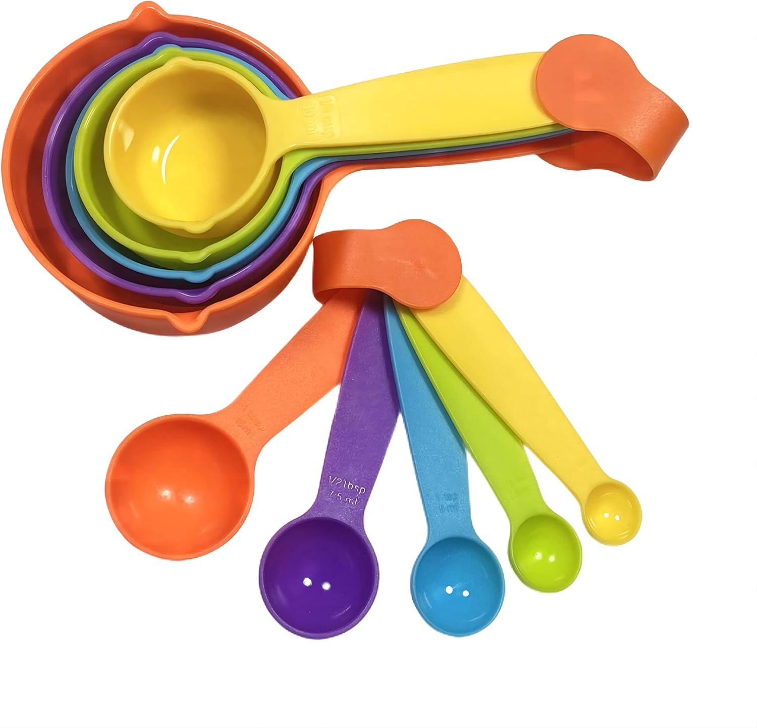 Measuring Cups and Spoons Set, Plastic Measuring Cup set and Measuring Spoons Set, Color Measuring Cups Plastic, Cute Measuring Cups and Spoons, Rainbow Colorful Plastic Measuring Cups Set Measuring Cups and Spoons Set, Plastic Measuring Cup set and Measuring Spoons Set, Color Measuring Cups Plastic, Cute Measuring Cups and Spoons, Rainbow Colorful Plastic Measuring Cups Set