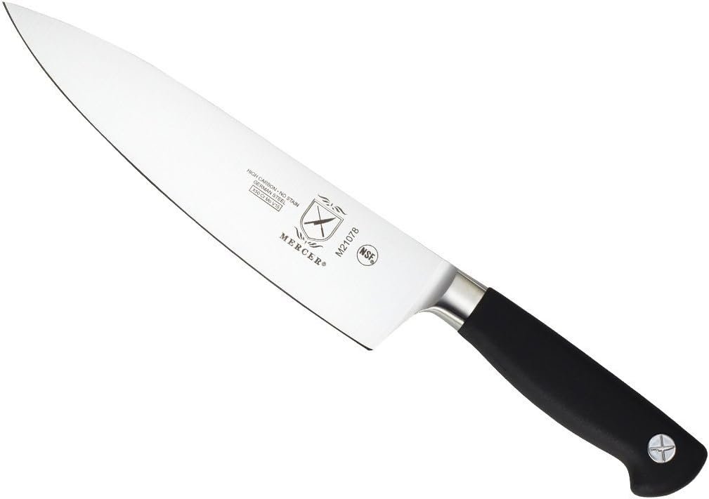 Mercer Culinary M21078 Genesis 8-Inch Short Bolster Chefs Knife,Black