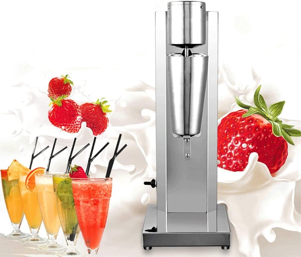 Milkshake Maker Machine,180W 650ml Commercial Milkshake Machine for Mixer Milkshaker Cocktail, Stainless Steel,Electric Drink Maker