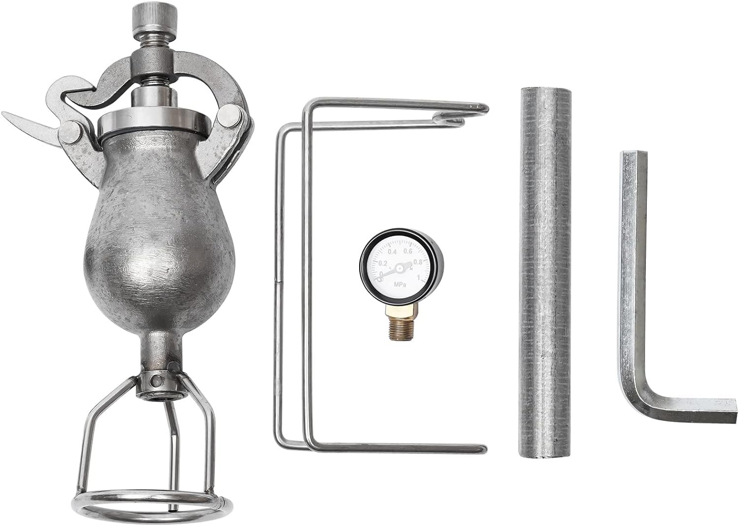 Mini-Hand Popcorn Machine, Stainless Steel Mini Chinese Popcorn Maker, for Popcorn Making, for Home Decoration, 7.9inch Length, Silver Mini-Hand Popcorn Machine, Stainless Steel Mini Chinese Popcorn Maker, for Popcorn Making, for Home Decoration, 7.9inch Length, Silver