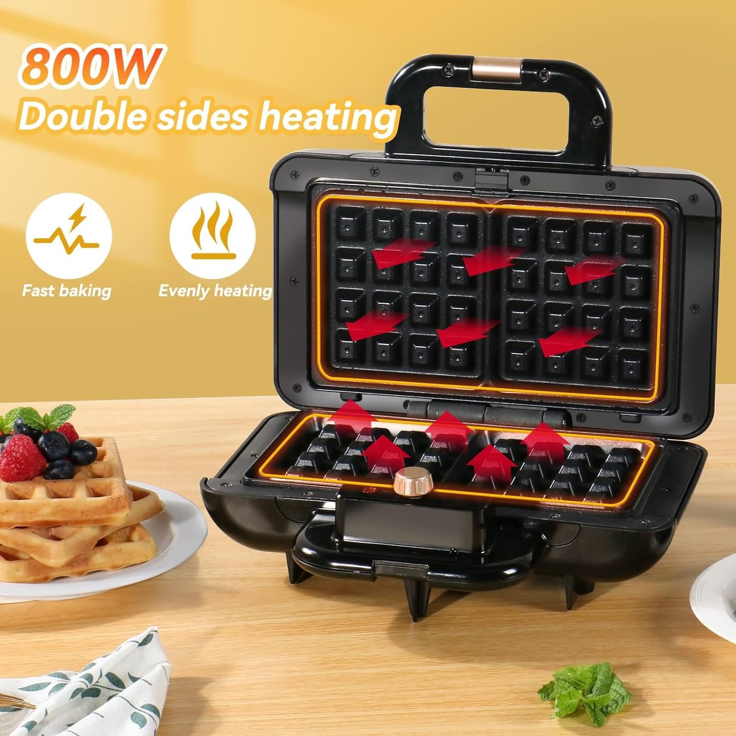 Mini Waffle Maker with Removable Plates, 2 in 1 Cars and Trucks Waffle Maker for Kids Make 8 Fun Different Car Waffle in Minutes Waffle Irons Non-stick Pancakes Maker Machine Unique Gifts for Family Mini Waffle Maker with Removable Plates, 2 in 1 Cars and Trucks Waffle Maker for Kids Make 8 Fun Different Car Waffle in Minutes Waffle Irons Non-stick Pancakes Maker Machine Unique Gifts for Family