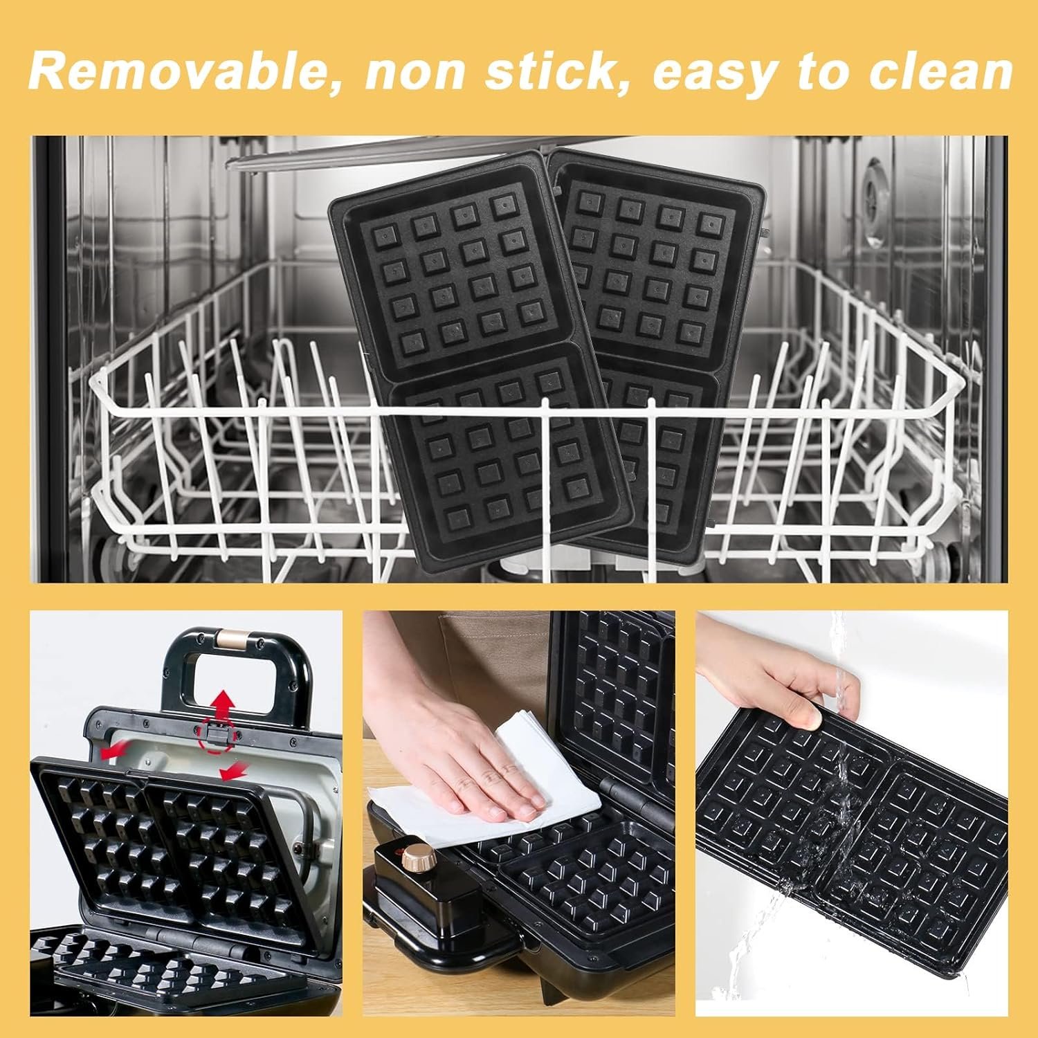 Mini Waffle Maker with Removable Plates Review post thumbnail image