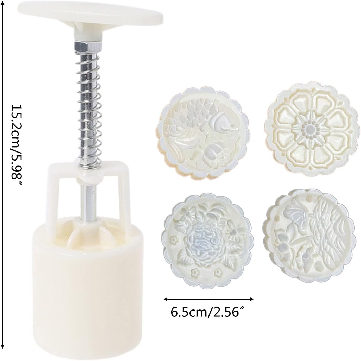 Mooncake Molds 3D  Carp Shaped Mooncake Baking Accessories Hand-pressing Plastic Material For Mid-Autumn Festival Pastry Tools For Baking