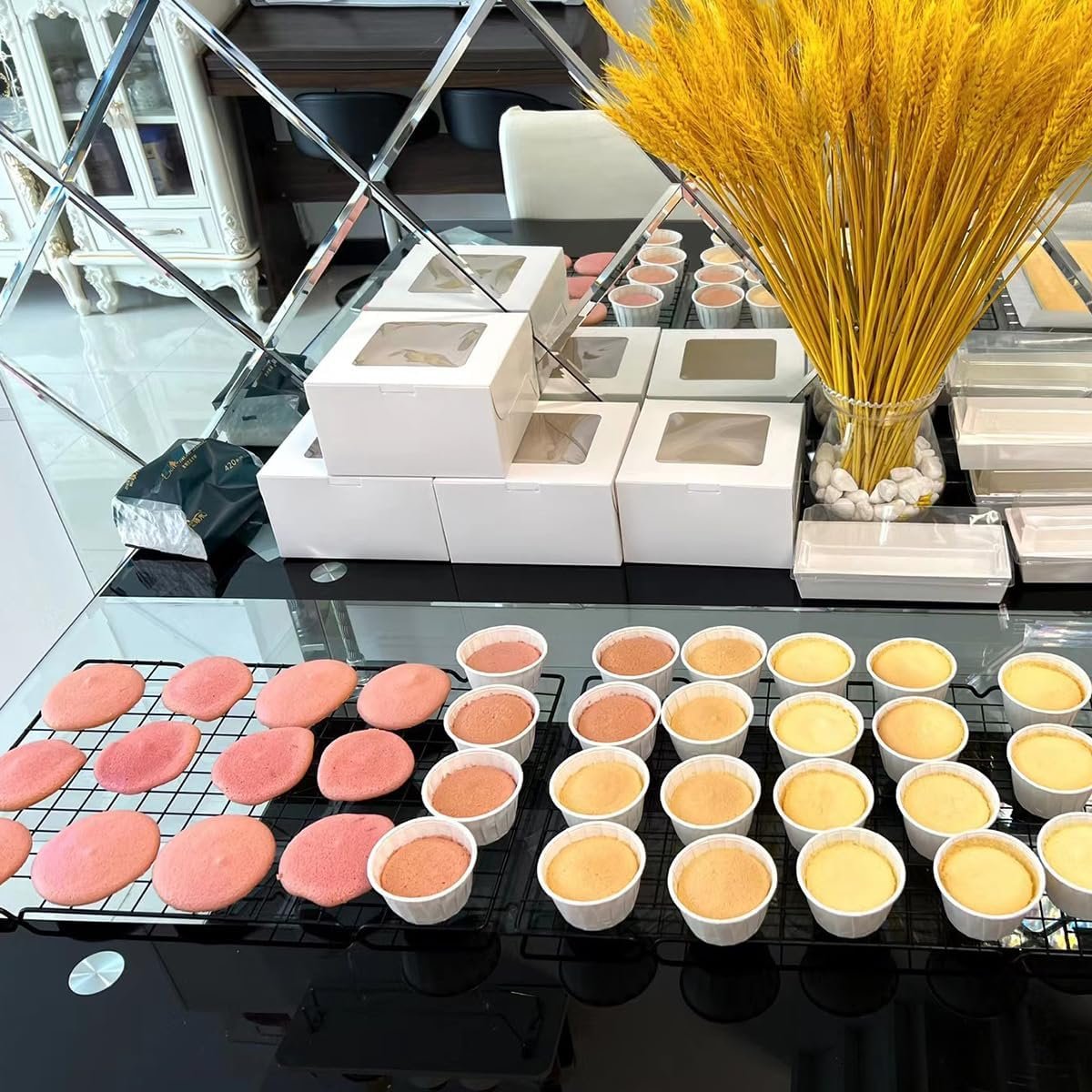 Multi-Functional Cooling Racks - Baking Cooling Racks - Cookie Cooling Racks for Kitchen, Grill Cooling Rack for, Baking Meat, Great for Cooling Biscuits/Bread/Paper Cups Cakes (1PCS 11x9.8)