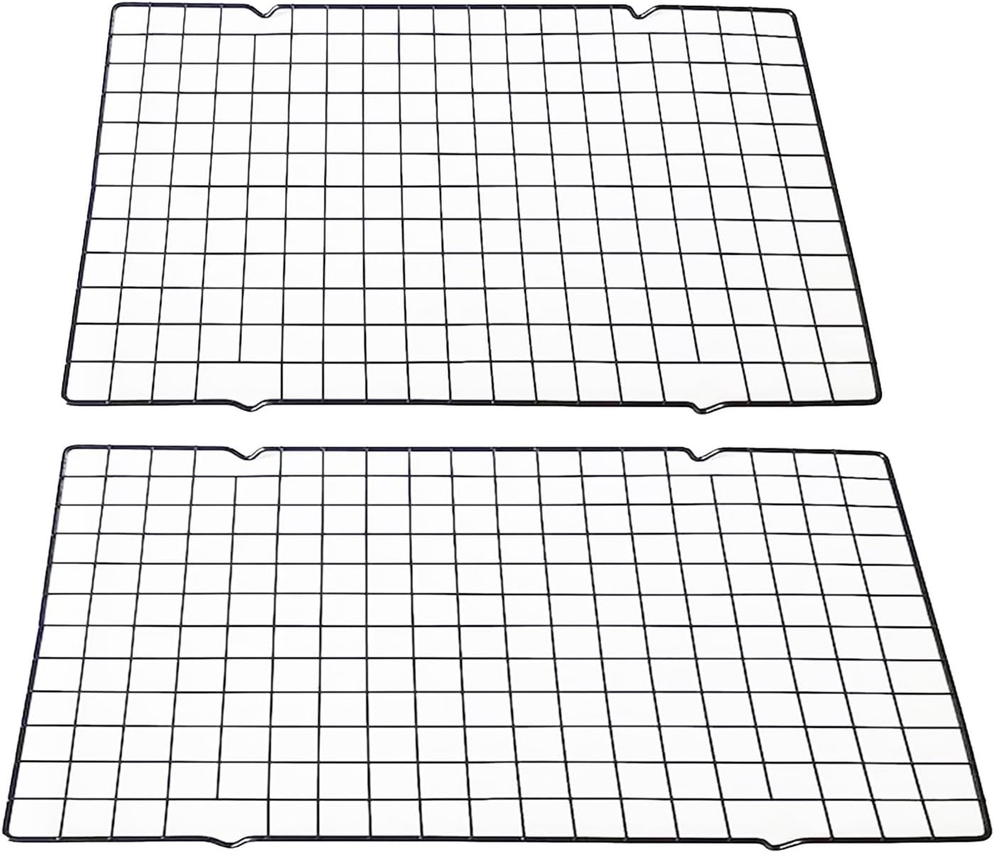 Multi-Functional Cooling Racks - Baking Cooling Racks - Cookie Cooling Racks for Kitchen, Grill Cooling Rack forBaking Meat, Great for Cooling Biscuits/Bread/Paper Cups Cakes (2PCS 15.7x9.8)