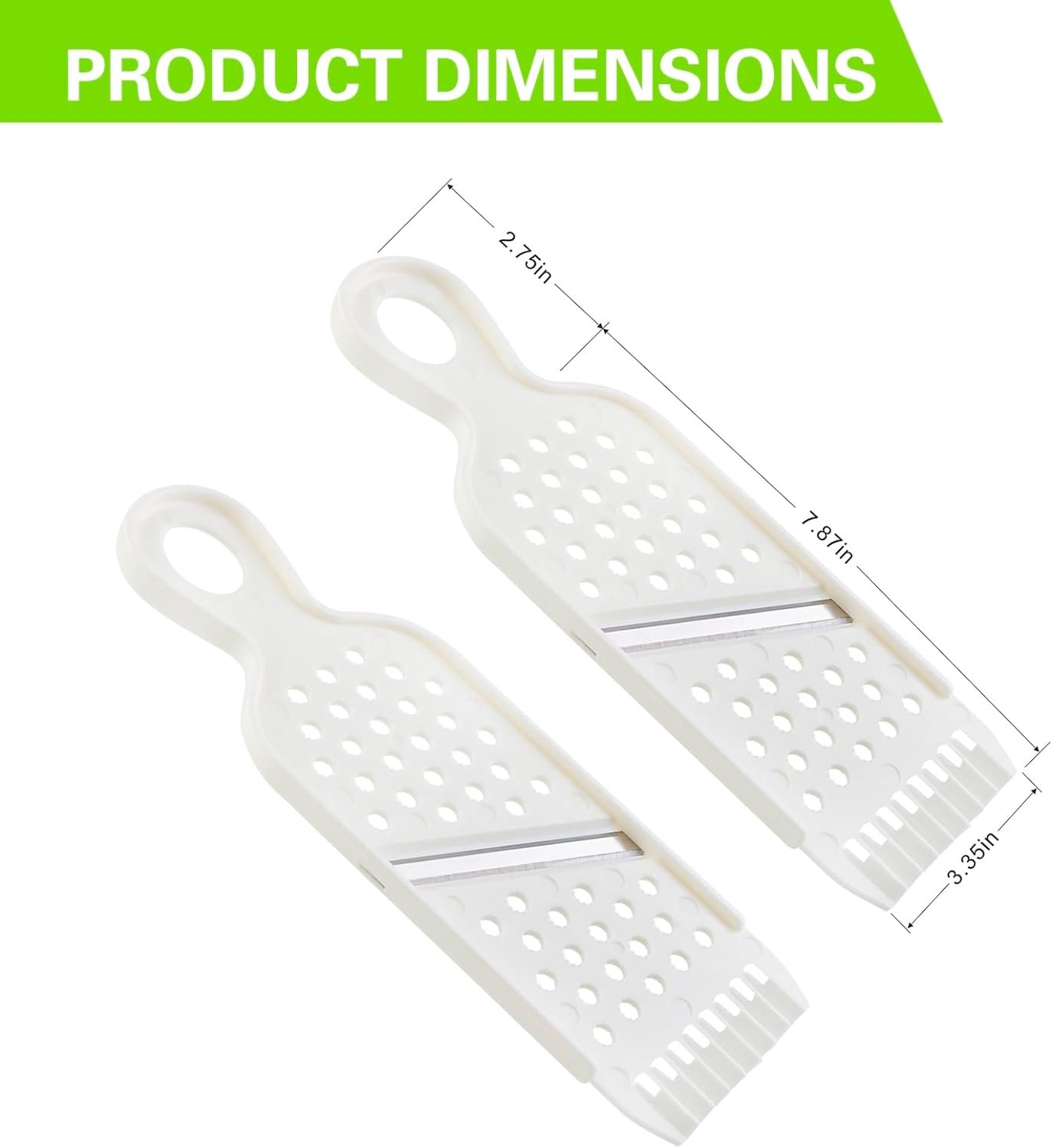 Multi Purpose Mandoline Vegetable Slicer for Kitchen, 3 in 1 Blade Potato Veggie Onion Tomato Slicer Safe Fruit Cutter Grater Julienne Peeler Handheld Cabbage Shredder (2 Pack, White) Multi Purpose Mandoline Vegetable Slicer for Kitchen, 3 in 1 Blade Potato Veggie Onion Tomato Slicer Safe Fruit Cutter Grater Julienne Peeler Handheld Cabbage Shredder (2 Pack, White)