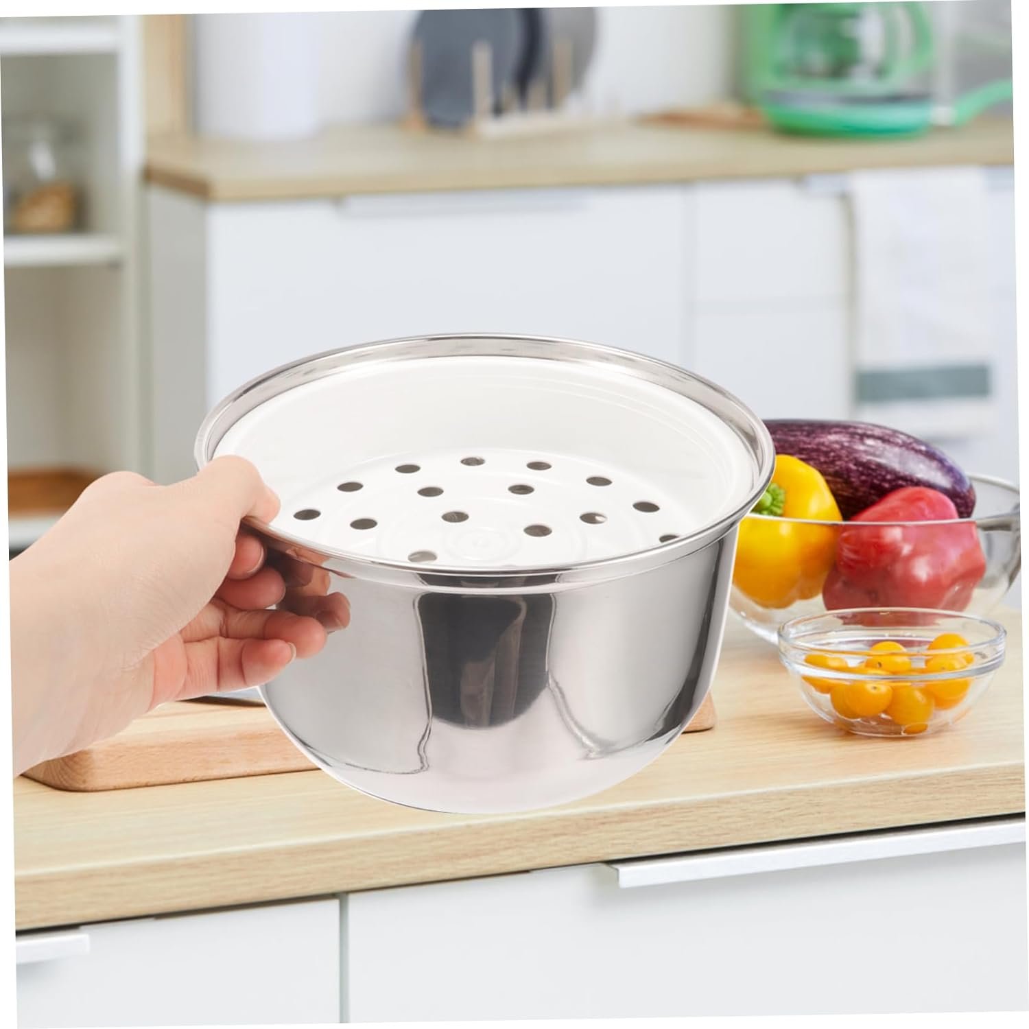 NAMOARLY Rice Cooker Liner Power Cooker Inner Electric Cooker Liner Pot Steamer Rice Pot Liner Kitchen Supply Rice Cooker Accessories Pressure Cooker Indoor Crock Stainless Steel