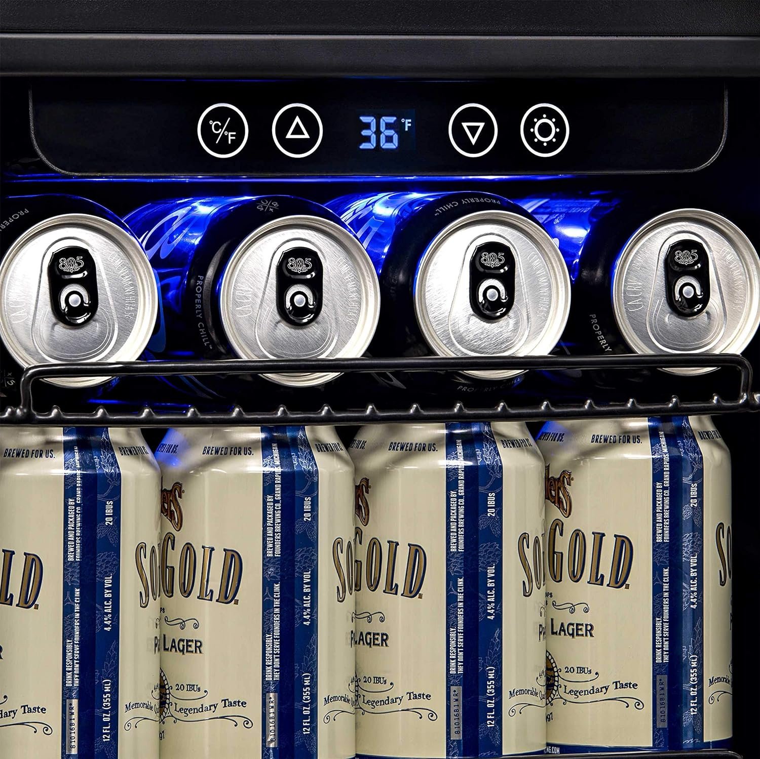 NewAir Beverage Refrigerator Cooler with 96 Can Capacity - Built-in Mini Bar Beer Fridge for Bedroom, Dorm, Office - Small Refrigerator Cools to 34F Perfect For Beer, Soda, And Drinks NewAir Beverage Refrigerator Cooler with 96 Can Capacity - Built-in Mini Bar Beer Fridge for Bedroom, Dorm, Office - Small Refrigerator Cools to 34F Perfect For Beer, Soda, And Drinks