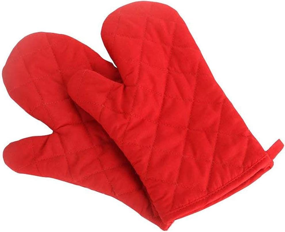 Ninja DT201 Foodi 10-in-1 XL Pro Air Fry (Renewed) Bundle with Deco Chef Pair of Red Heat Resistant Oven Mitt and Cuisinart Advantage 12-Piece Gray Knife Set with Blade Guards
