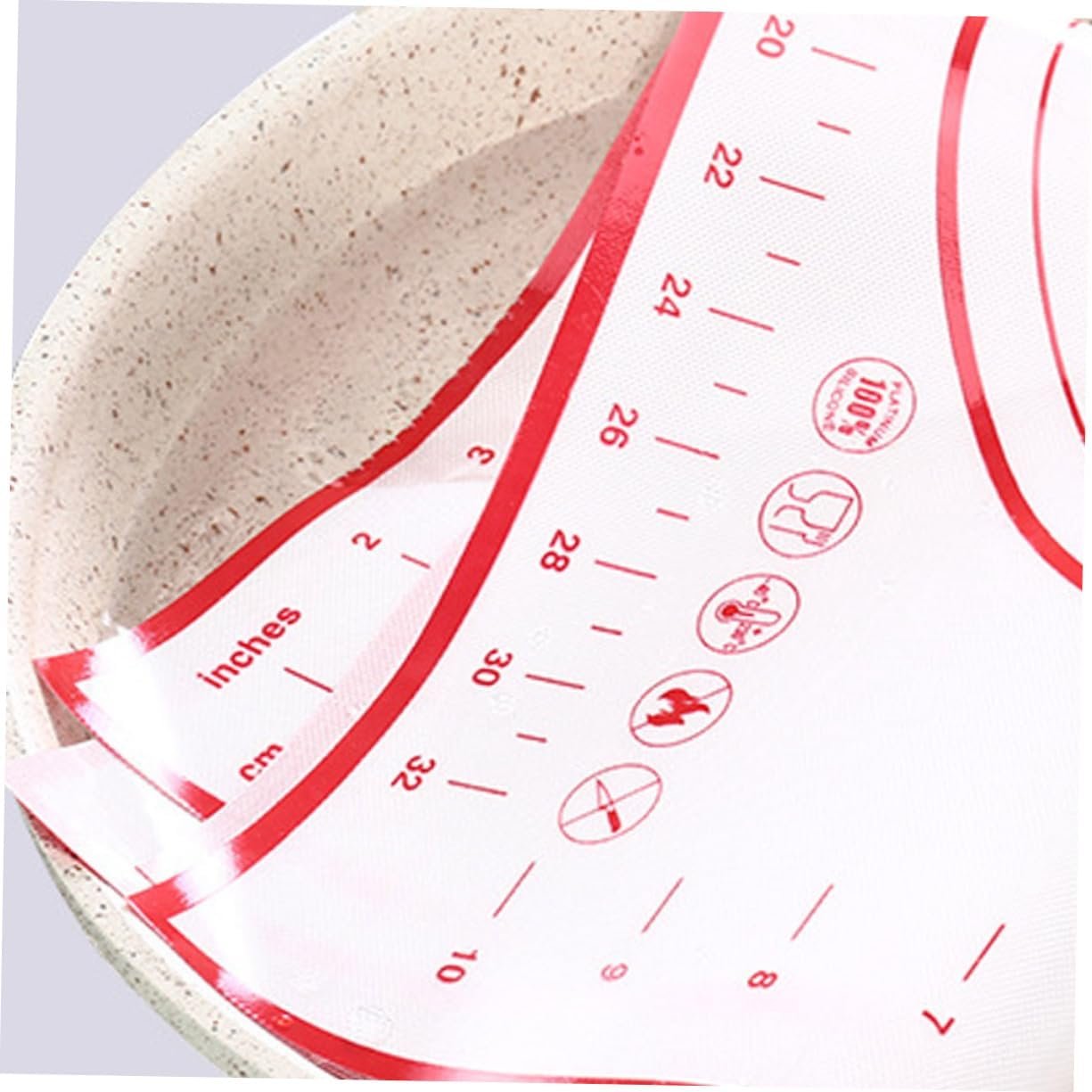 Non Toaster Strudel Toaster Oven Pan Pastry Rolling Mat Kitchen Baking Mat Oven Protector Mat Baking Tray Pad Pastry Mat with Scale Silicone Baking Mat Cooking Mat Liner Large