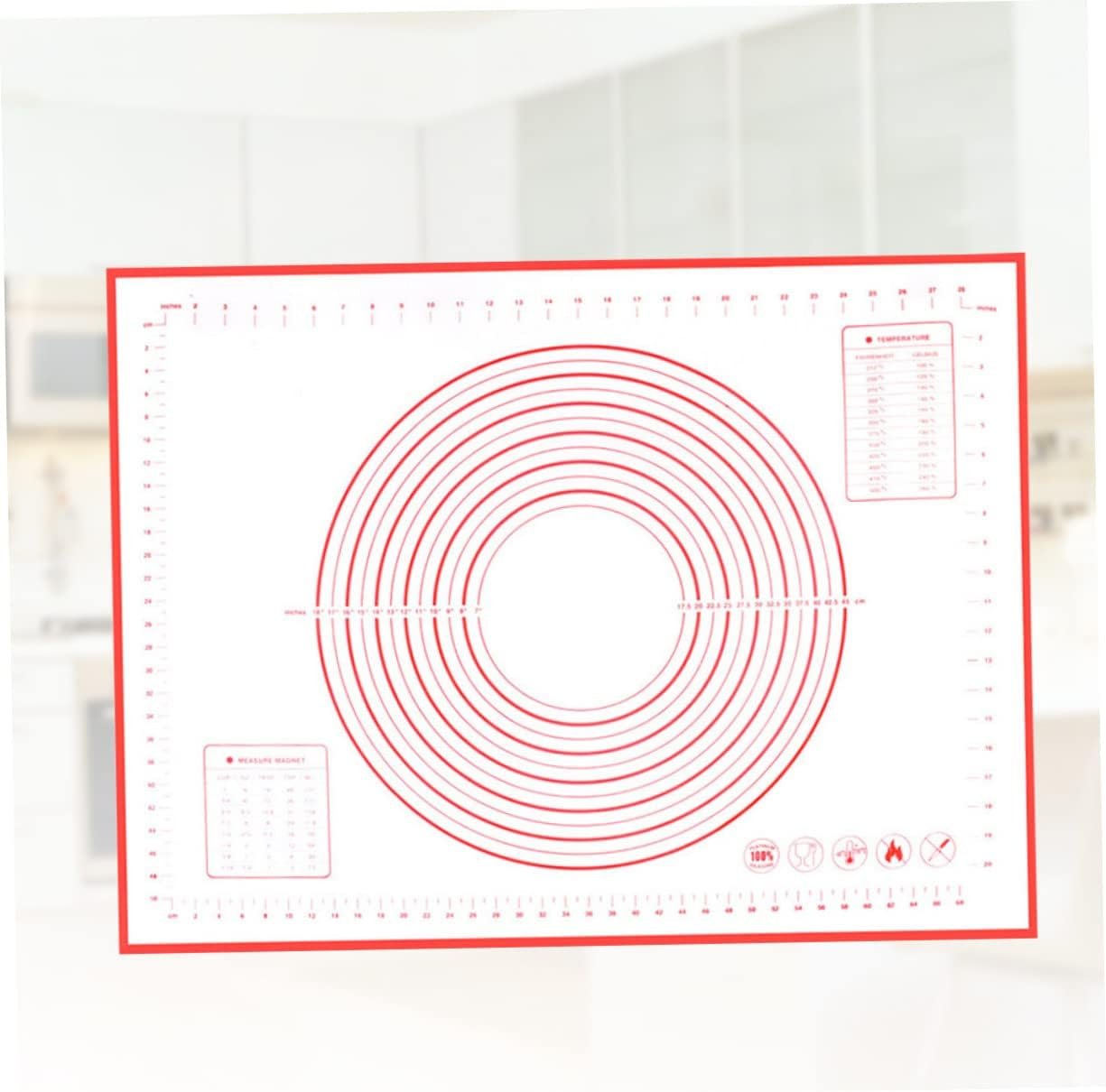 Non Toaster Strudel Toaster Oven Pan Pastry Rolling Mat Kitchen Baking Mat Oven Protector Mat Baking Tray Pad Pastry Mat with Scale Silicone Baking Mat Cooking Mat Liner Large