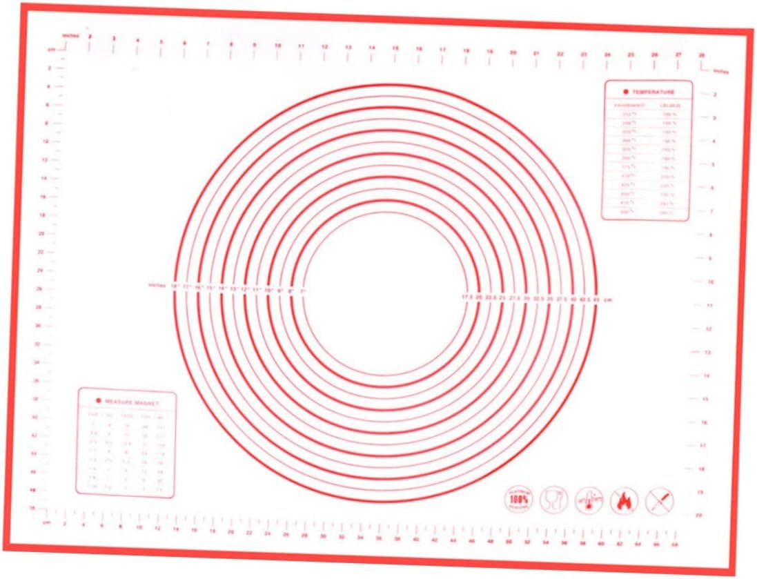 Non Toaster Strudel Toaster Oven Pan Pastry Rolling Mat Kitchen Baking Mat Oven Protector Mat Baking Tray Pad Pastry Mat with Scale Silicone Baking Mat Cooking Mat Liner Large