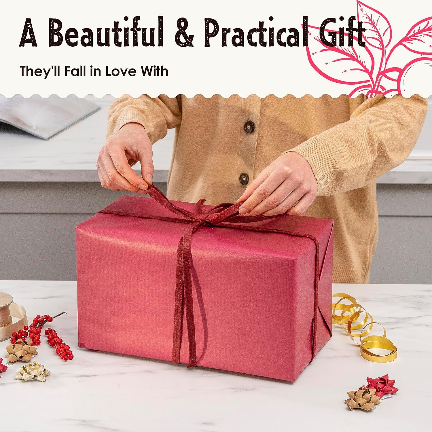 noonberry Canisters for Kitchen Counter, Set of 3 - Airtight Sugar and Flour Containers  XL Kitchen Utensil Holder, Vintage Farmhouse Canister Set for Kitchen Countertop