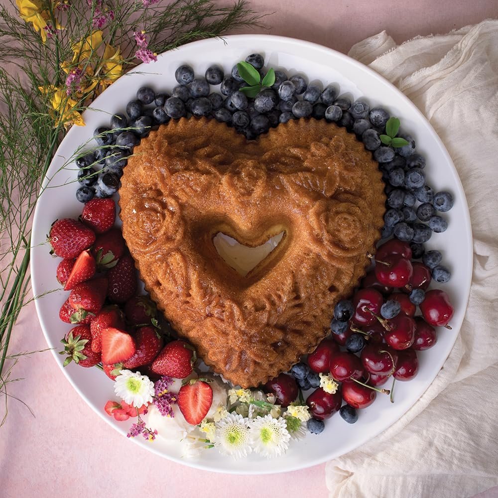 Nordic Ware Floral Heart Bundt