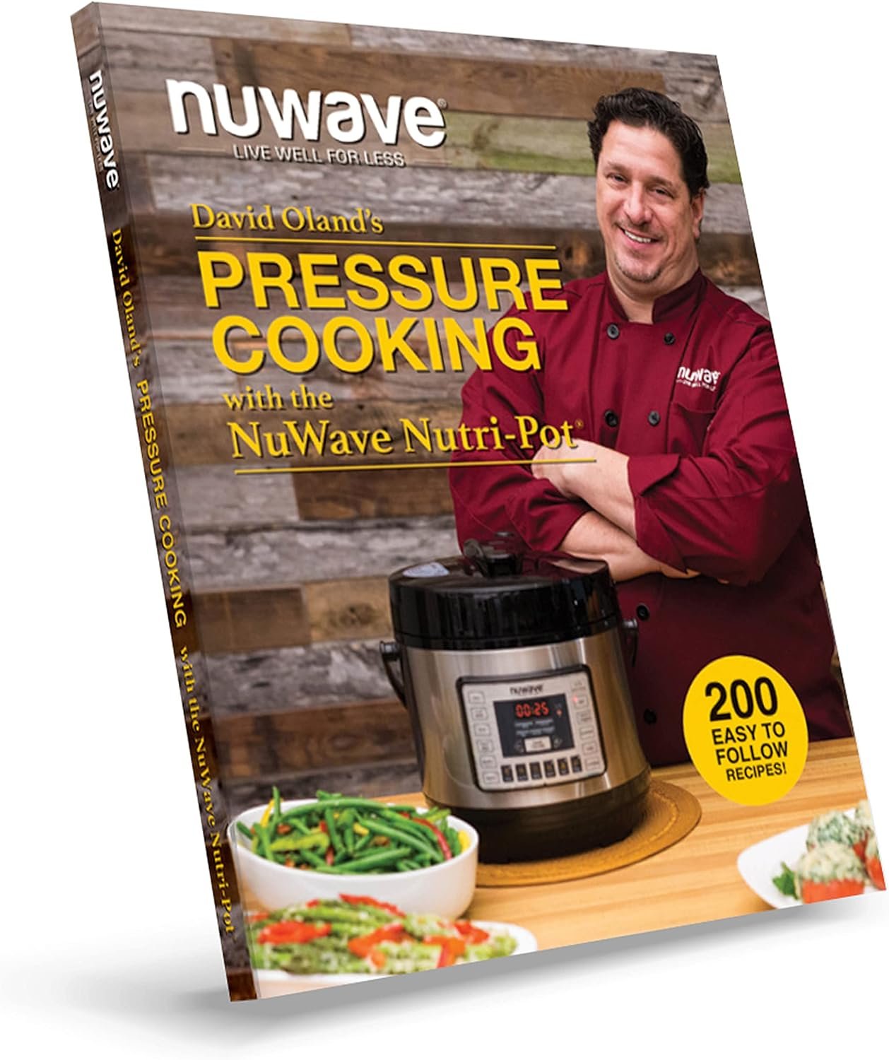 Nuwave Accessory Bundle for 6QT Nutri-Pot Digital Pressure Cooker – Genuine Parts from Original Manufacturer, Tempered Glass Lid, Cooking Rack, 3 Silicone Gaskets  200-Recipe Cookbook