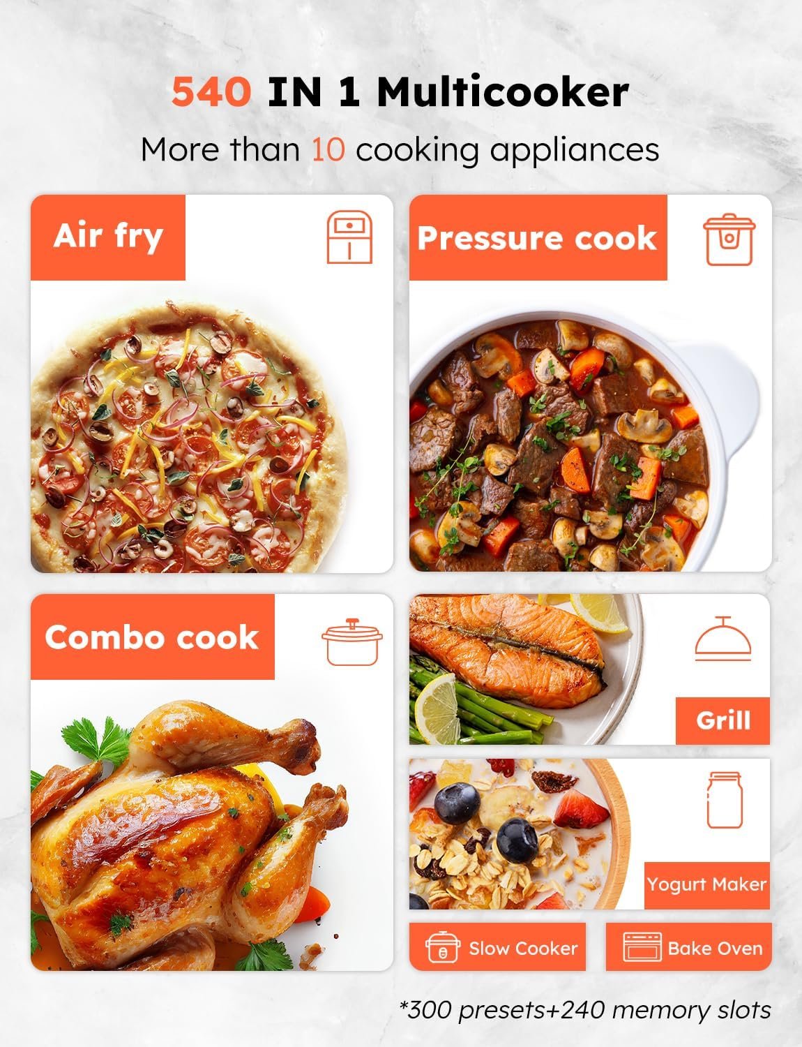 Nuwave Duet Air Fryer and Electric Pressure Cooker Combo with 2 Switchable Lids, 300 FoolProof One-Touch Presets, CrispTender Tech, 6QT Heavy-duty Stainless Steel Pot, 15+ Safety Features, Max 105Kpa Nuwave Duet Air Fryer and Electric Pressure Cooker Combo with 2 Switchable Lids, 300 FoolProof One-Touch Presets, CrispTender Tech, 6QT Heavy-duty Stainless Steel Pot, 15+ Safety Features, Max 105Kpa