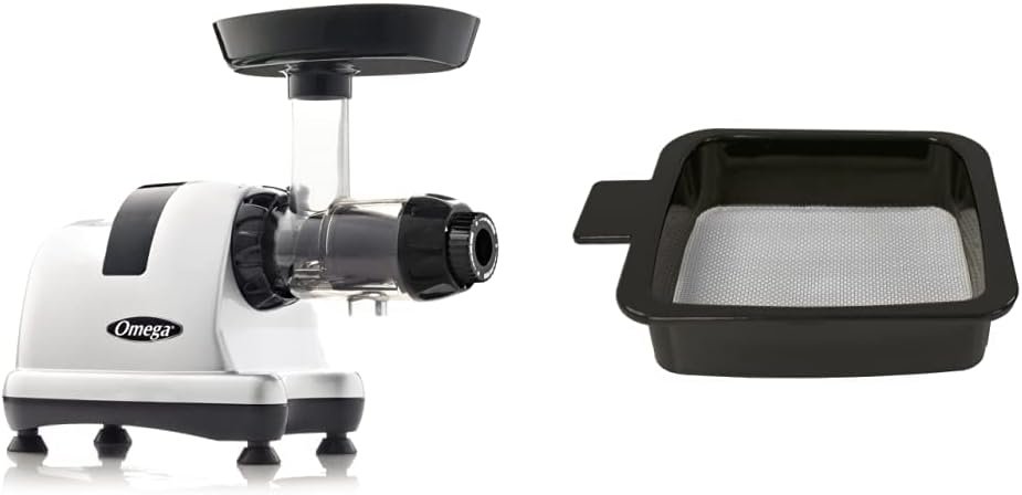 Omega MM900HDS Medical Medium Masticating Juicer, Cold Press Juicer Machine For Celery with Adjustable Dial, 200-Watts, Silver