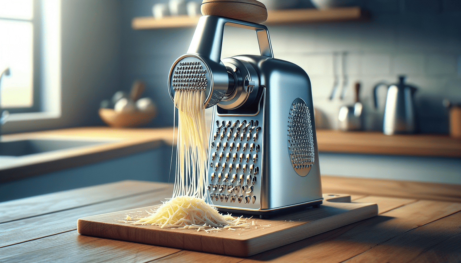 Ourokhome Rotary Cheese Grater Attachment Transparent Barrel