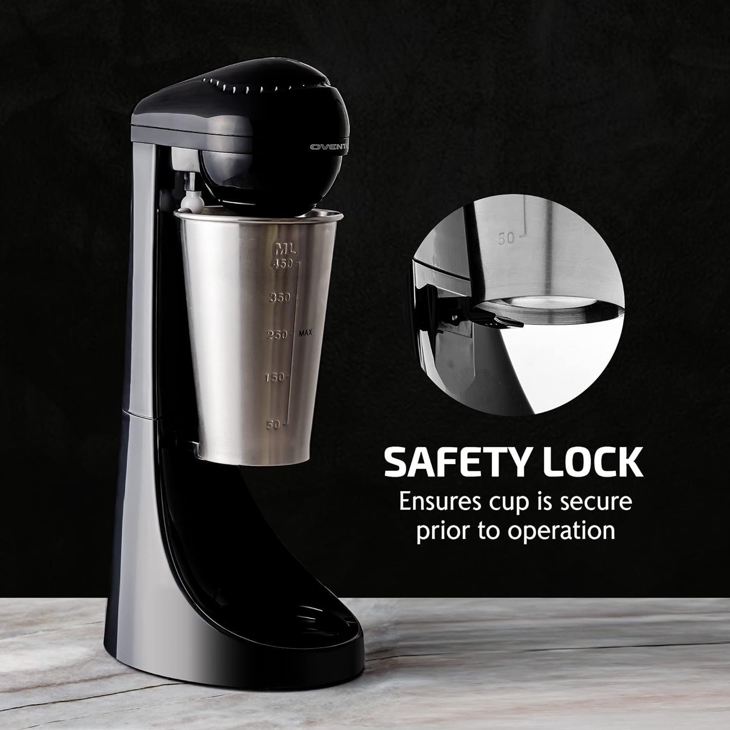 ovente-classic-milkshake-maker-machine-2-speed-with-152-oz-stainless-steel-mixing-cup-compact-easy-clean-drink-mixer-ble - Cooking Appliance World