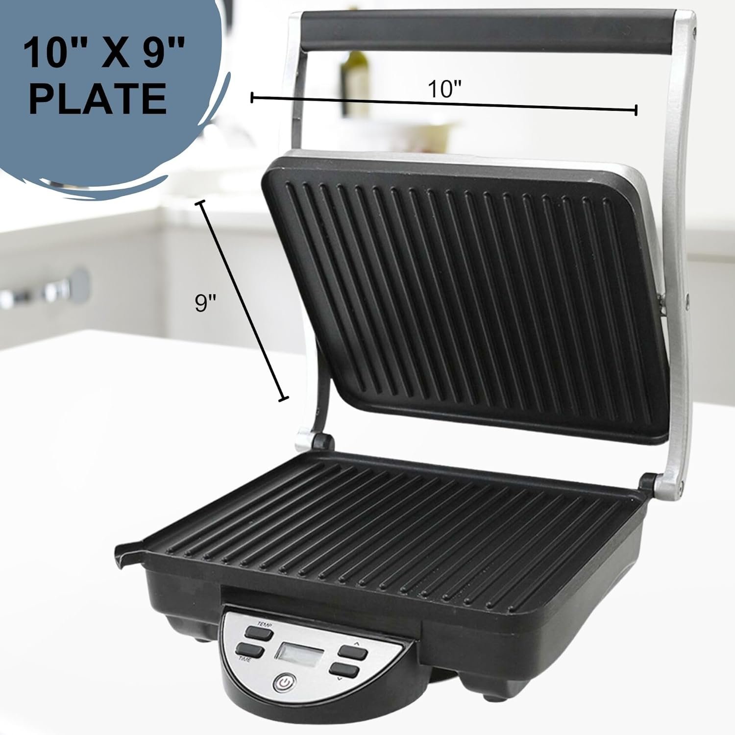OVENTE Electric Indoor Panini Press Grill and Sandwich Maker with Non-Stick Coated Plates, Cool-Touch Handle and Removable Drip Tray, Opens 180 Degrees to Fit Any Type or Size of Food, Red GP0540R OVENTE Electric Indoor Panini Press Grill and Sandwich Maker with Non-Stick Coated Plates, Cool-Touch Handle and Removable Drip Tray, Opens 180 Degrees to Fit Any Type or Size of Food, Red GP0540R